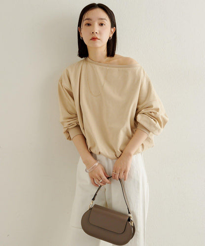 下襬泡泡長袖T恤