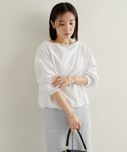 下襬泡泡長袖T恤