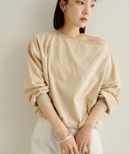 下襬泡泡長袖T恤