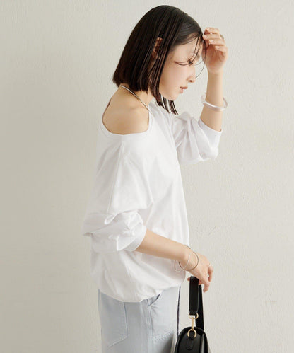 下襬泡泡長袖T恤