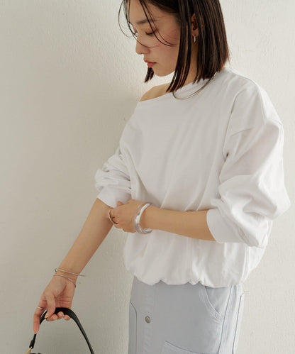 下襬泡泡長袖T恤