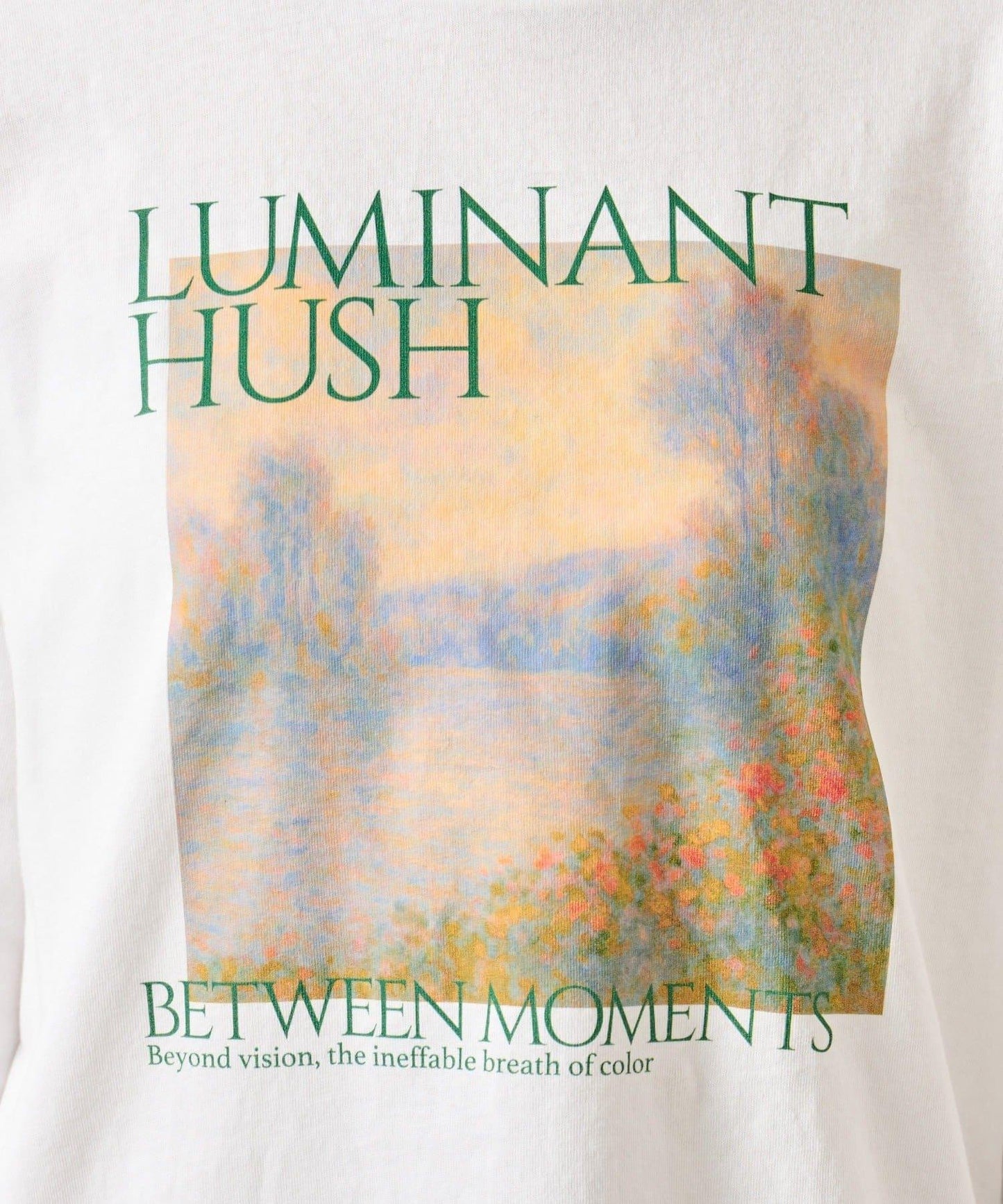 拼色印花長袖T恤