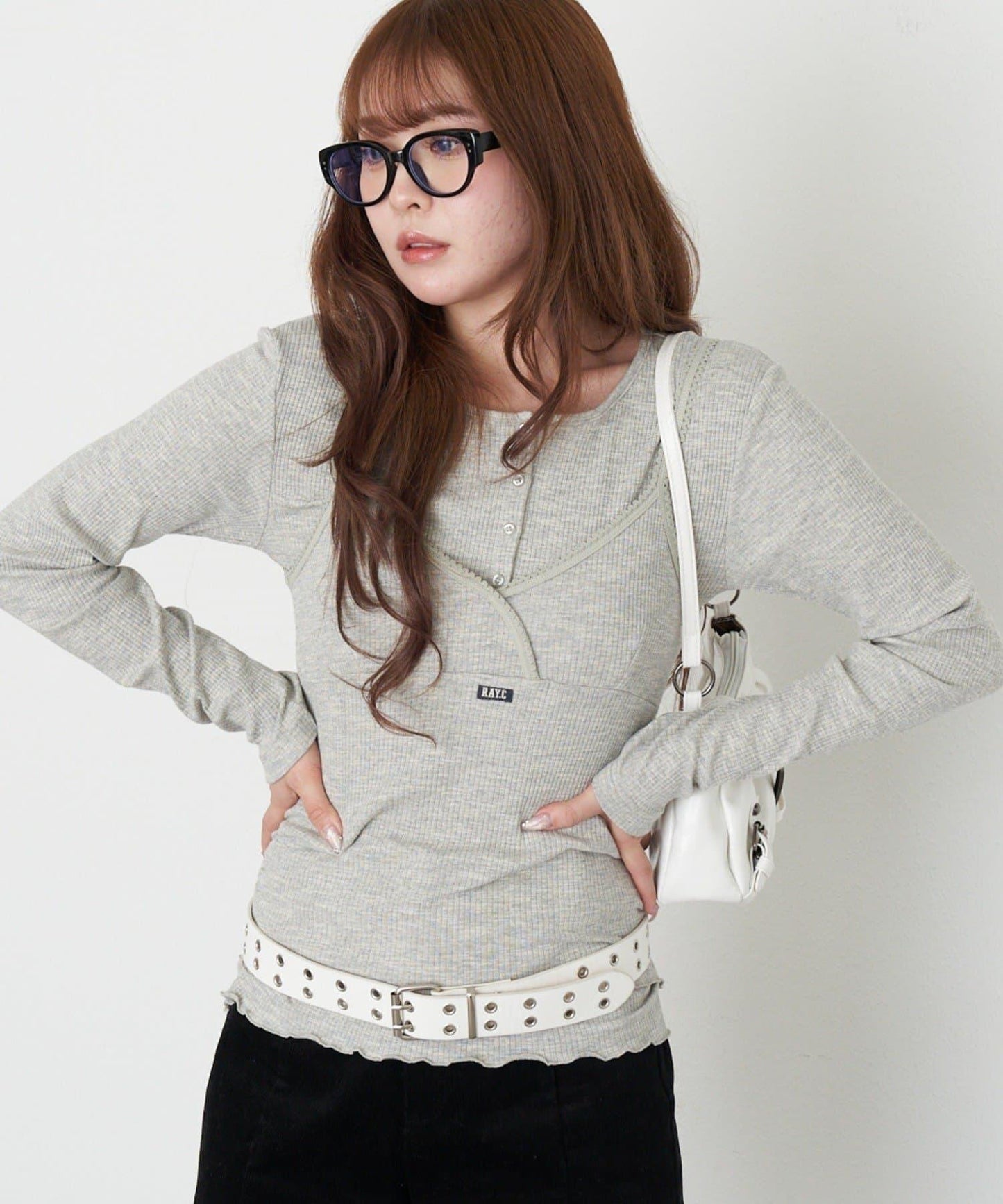 亨利風格層疊裹身吊帶背心