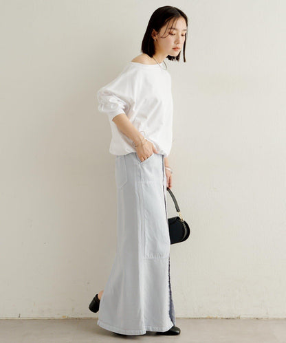 下襬泡泡長袖T恤