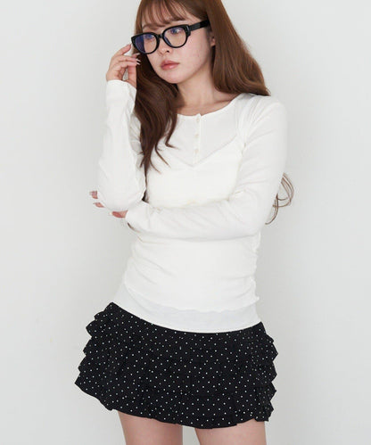 亨利風格層疊裹身吊帶背心