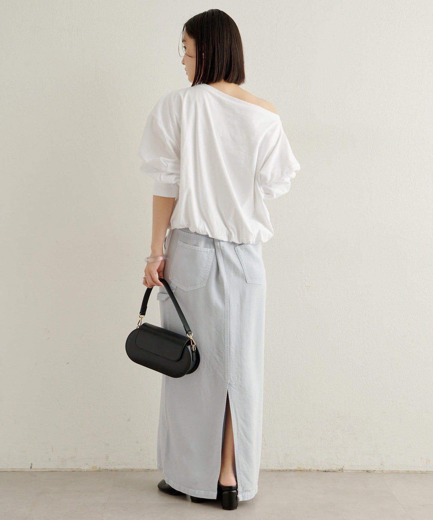 下襬泡泡長袖T恤