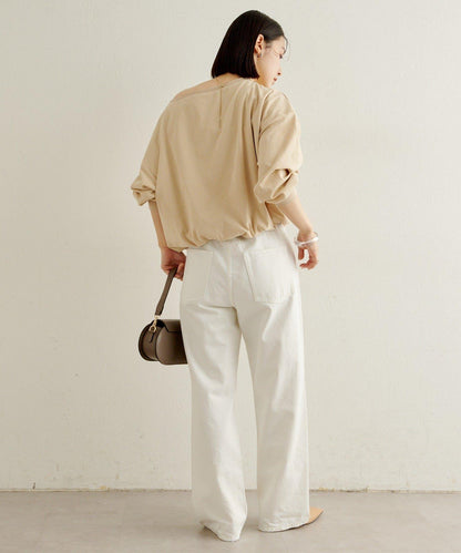 下襬泡泡長袖T恤