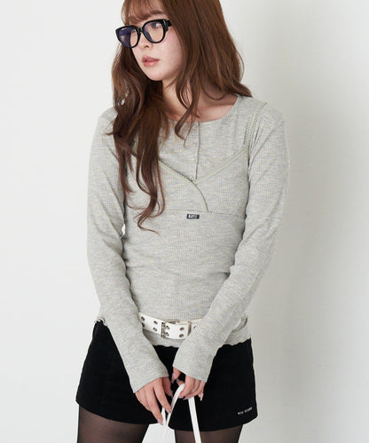 亨利風格層疊裹身吊帶背心