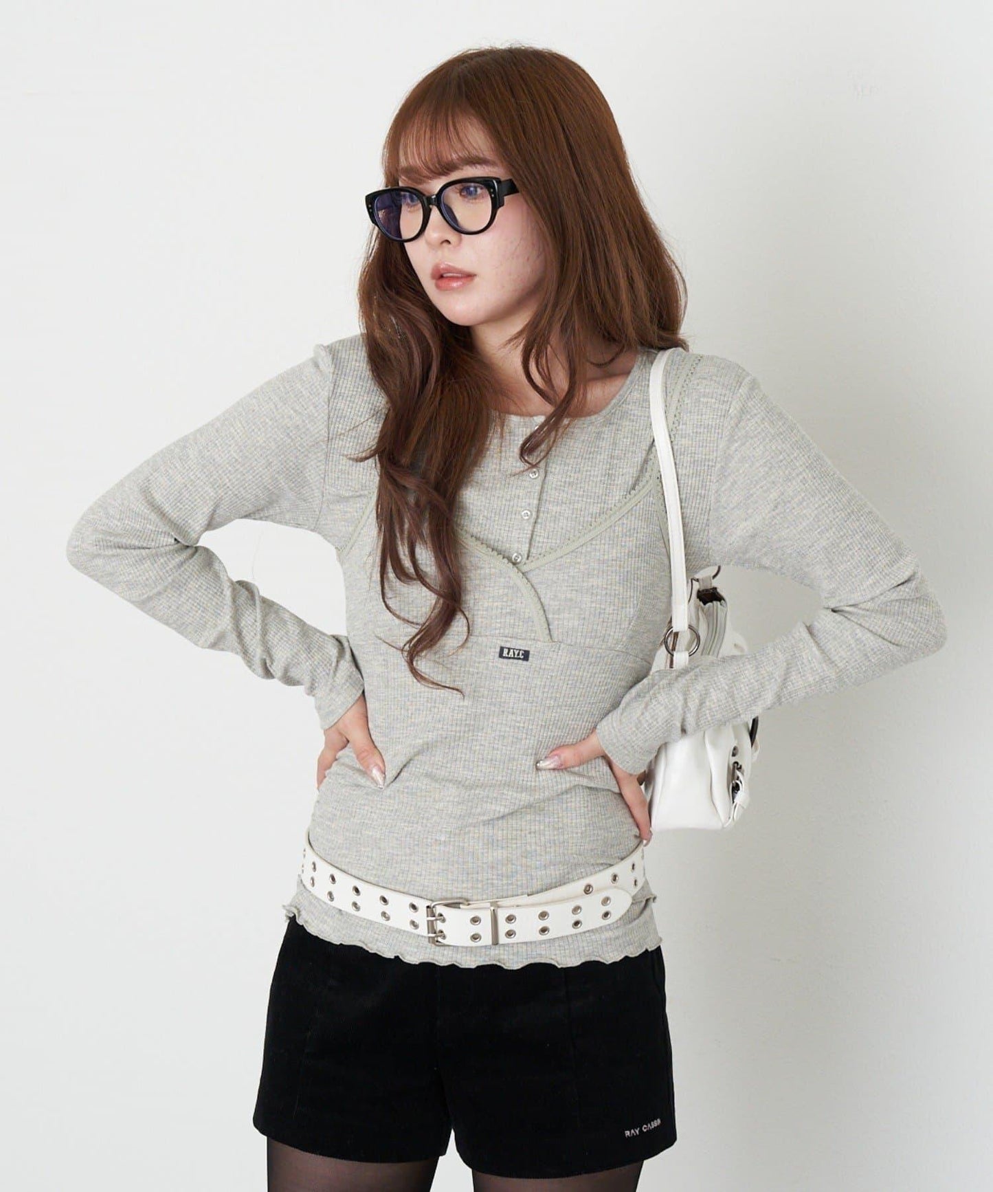 亨利風格層疊裹身吊帶背心