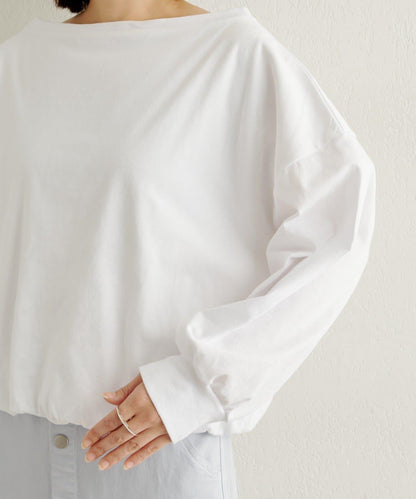 下襬泡泡長袖T恤