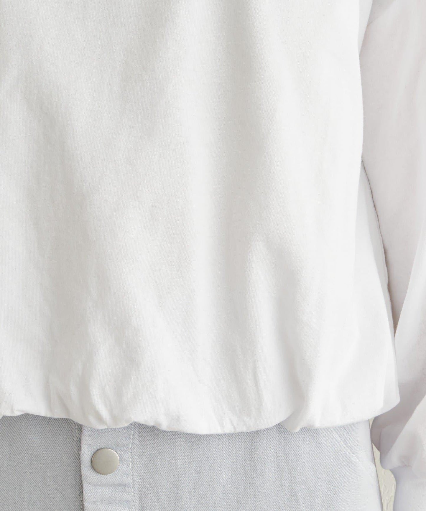 下襬泡泡長袖T恤