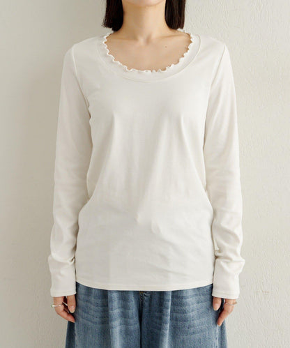 荷葉邊長袖T恤