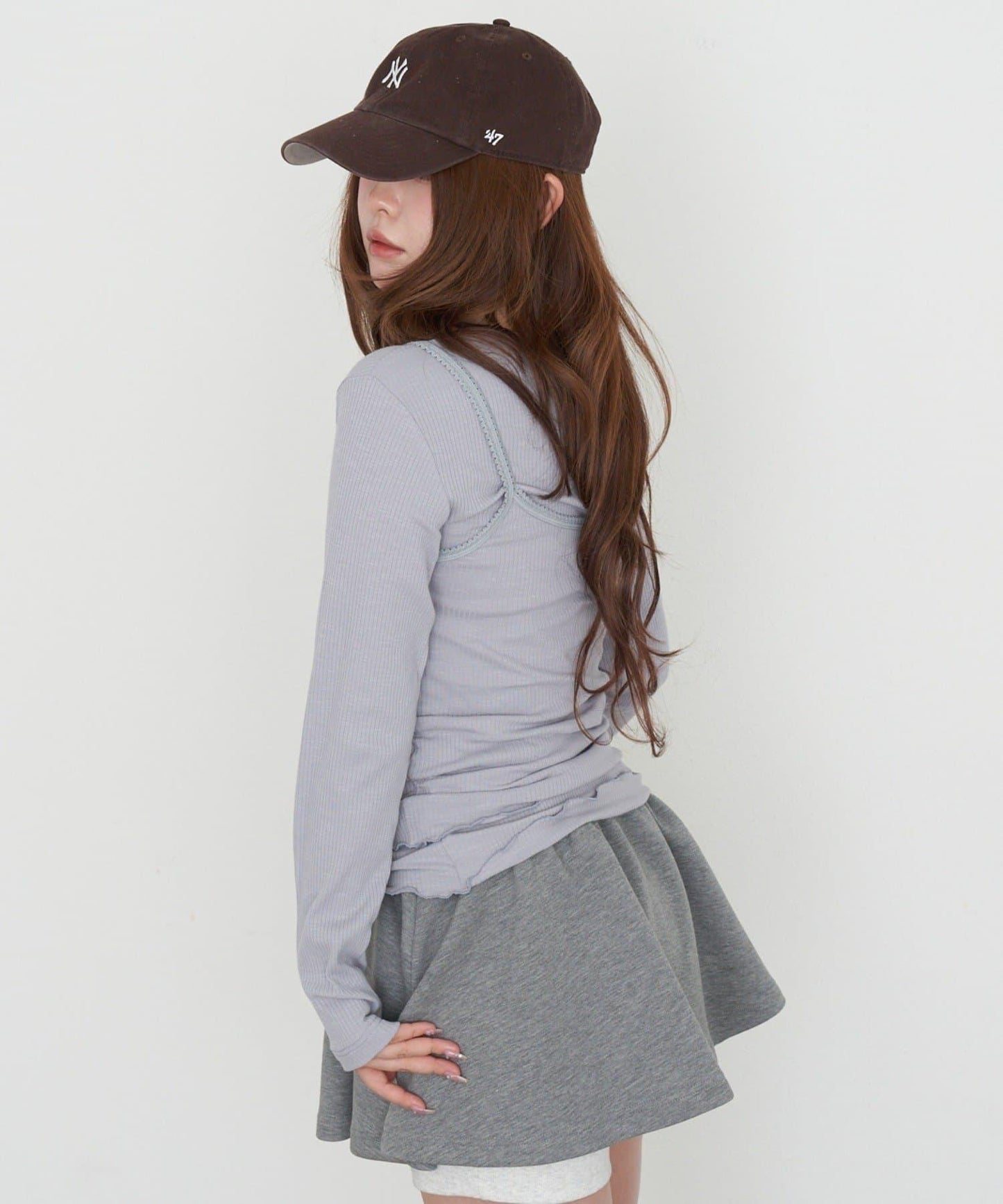 亨利風格層疊裹身吊帶背心