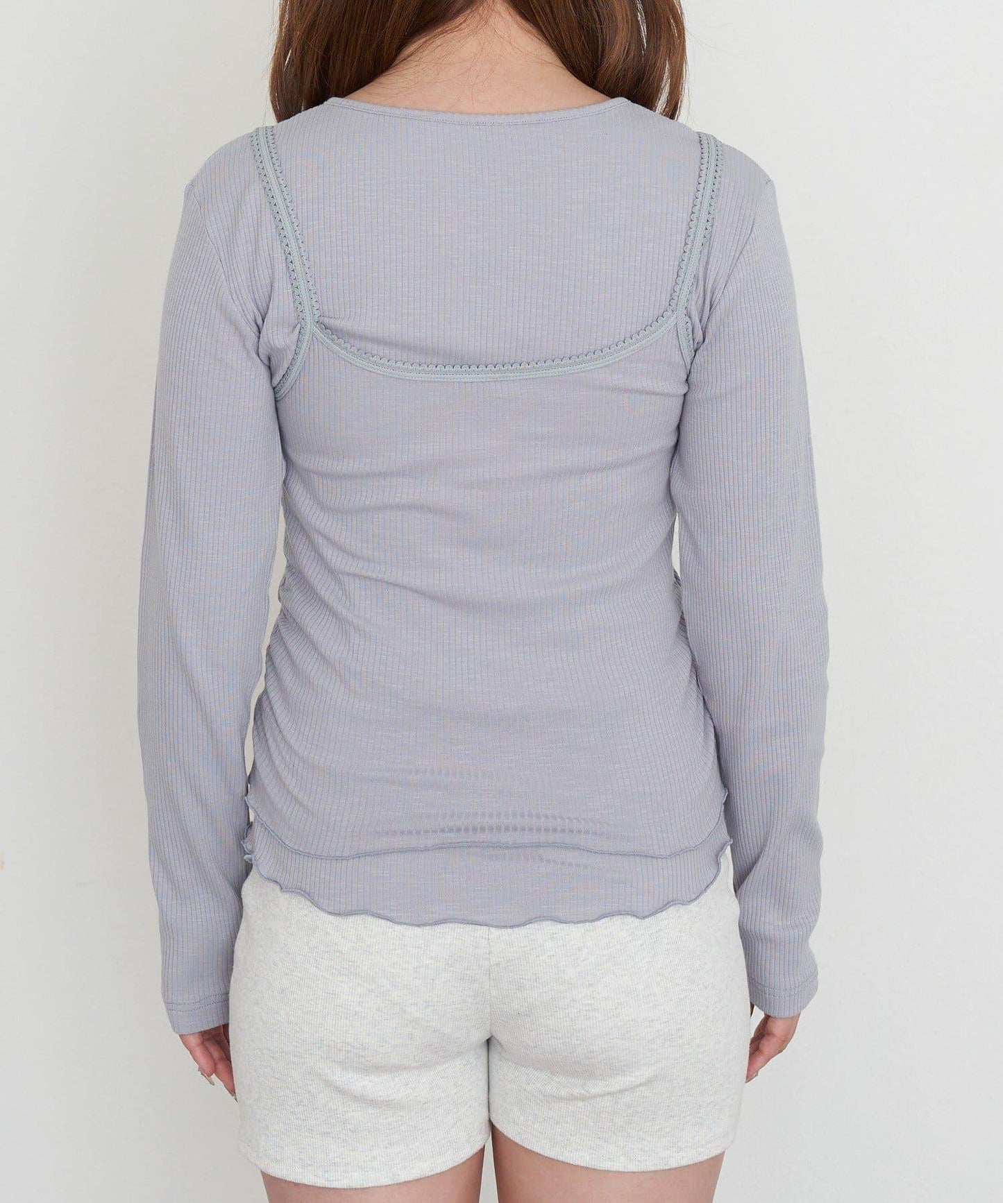 亨利風格層疊裹身吊帶背心