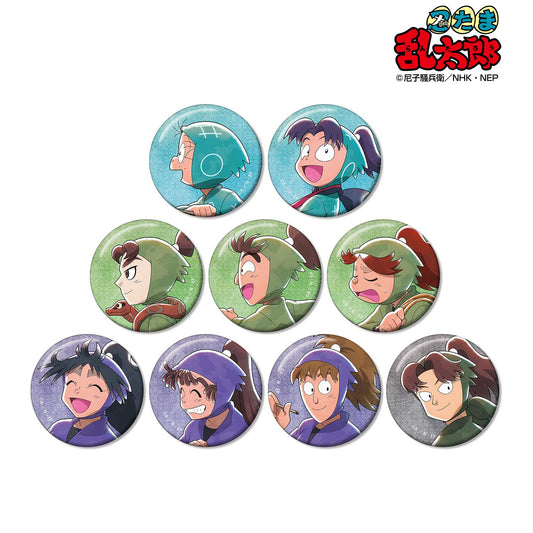 《忍者亂太郎》_新繪款 大家一起前進系列 第2彈 亮片徽章 ver.A（單品/全套BOX）【BOX／9個裝】