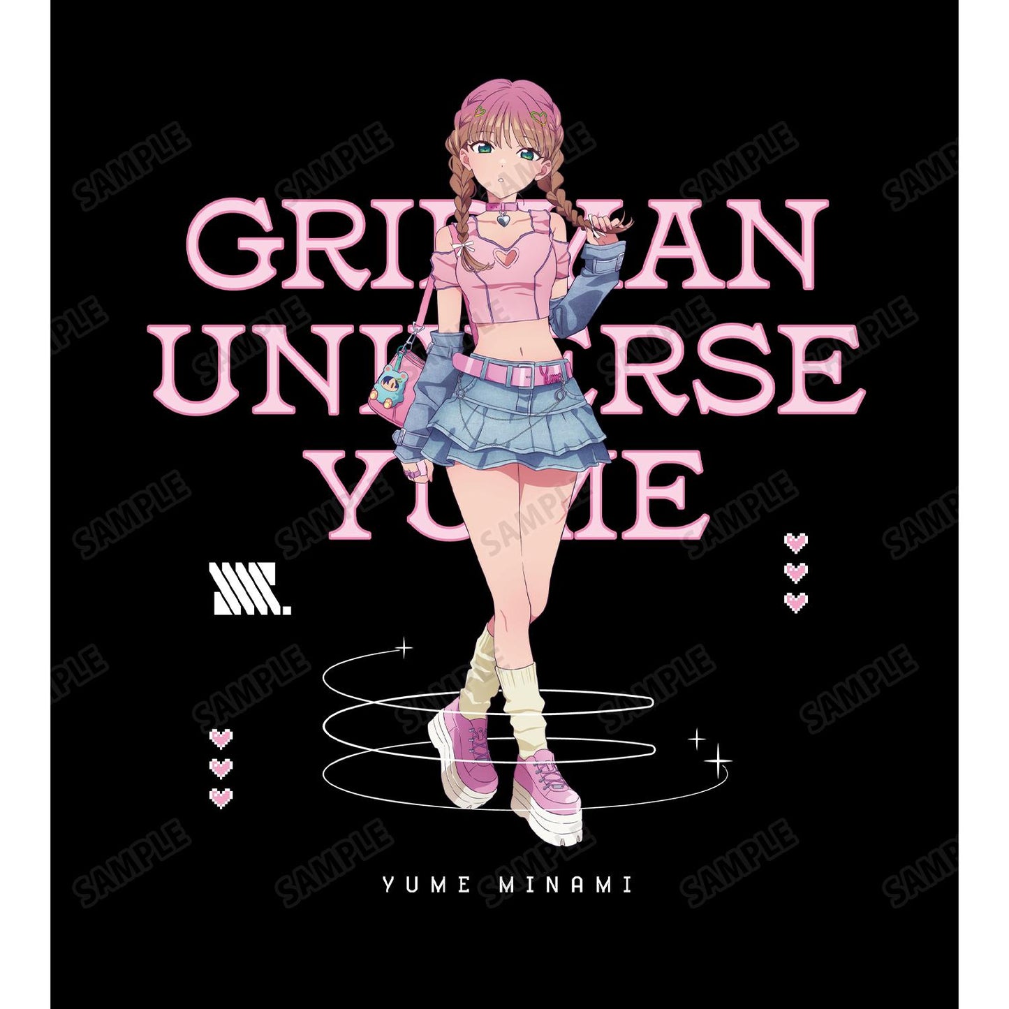 《電光超人古立特》宇宙系列（尺碼/XXL）新繪南夢芽Y2K風格男女同款T恤