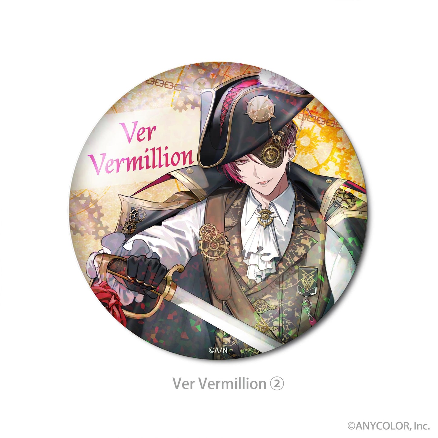 《彩虹社》＿Xsoleil_全息徽章 Ver Vermillion②