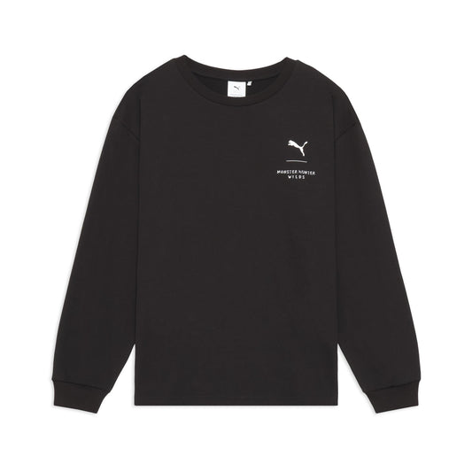 《怪物獵人物語》系列（モンハン）_XL碼_PUMA × MONSTER HUNTER 長袖T恤_PUMA黑色