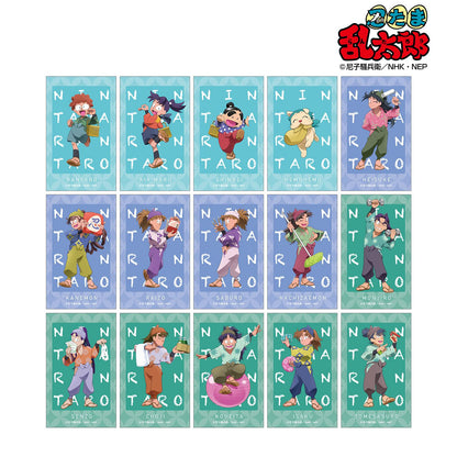 《忍者亂太郎》全新繪製 大家一起做生意ver. 隨機迷你透明卡（單品/全套BOX）【BOX／15個裝】