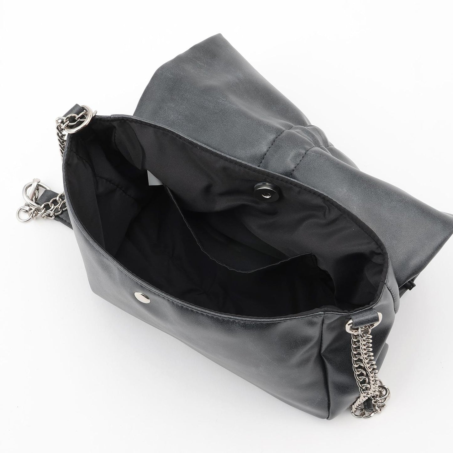 人造皮革蝴蝶結鏈條單肩包