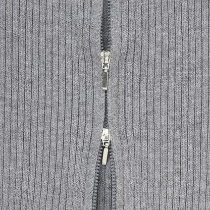 【LTXC】【可水洗】羅紋雙拉鍊開衫