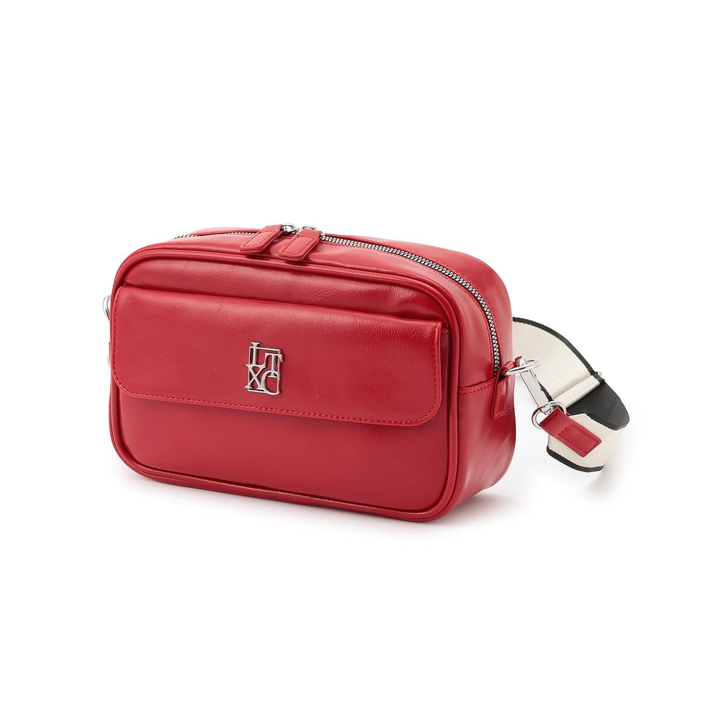 【LTXC】提花織帶翻蓋單肩包