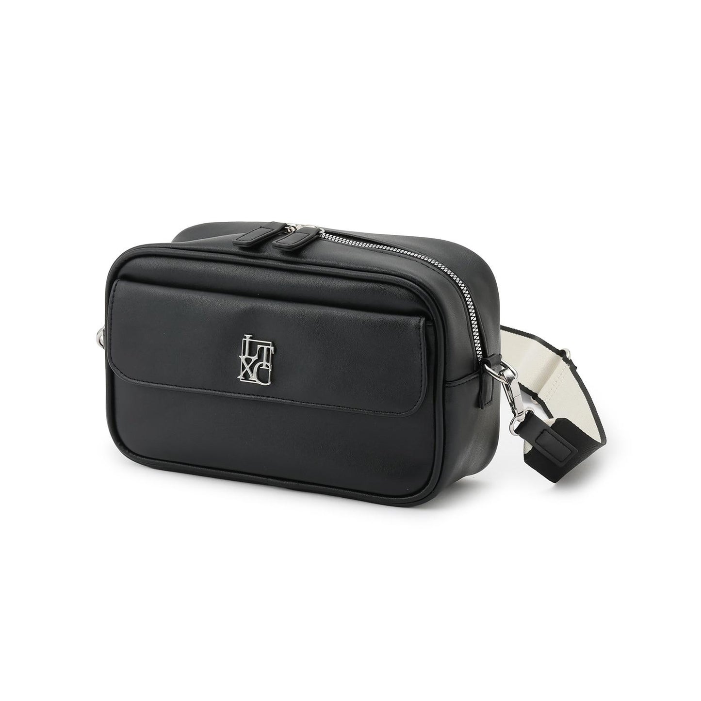 【LTXC】提花織帶翻蓋單肩包