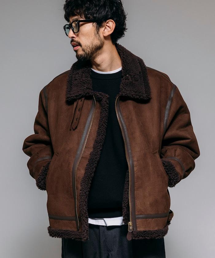 特別款 B-3 仿麂皮羊羔絨夾克