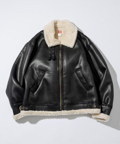 特別款 B-3 仿麂皮羊羔絨夾克