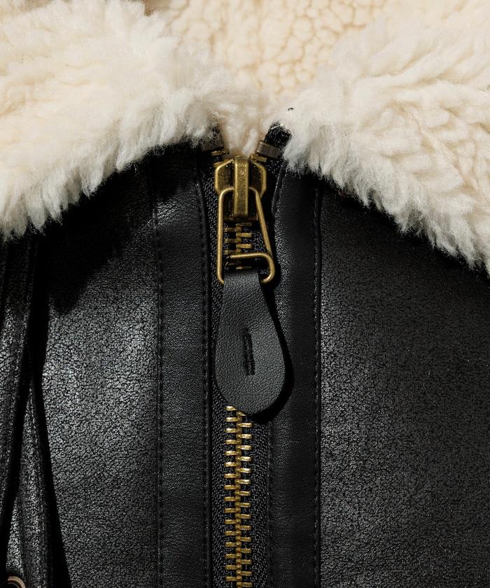 特別款 B-3 仿麂皮羊羔絨夾克