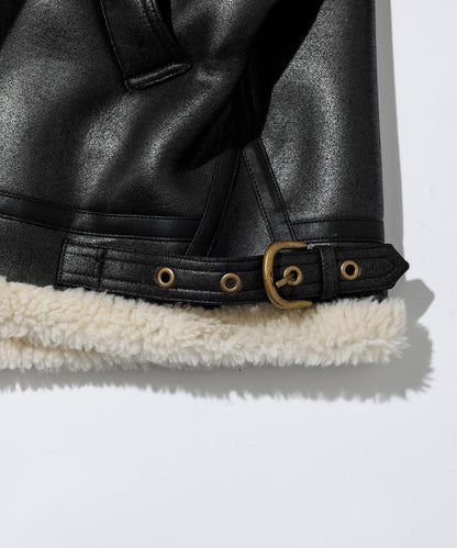特別款 B-3 仿麂皮羊羔絨夾克
