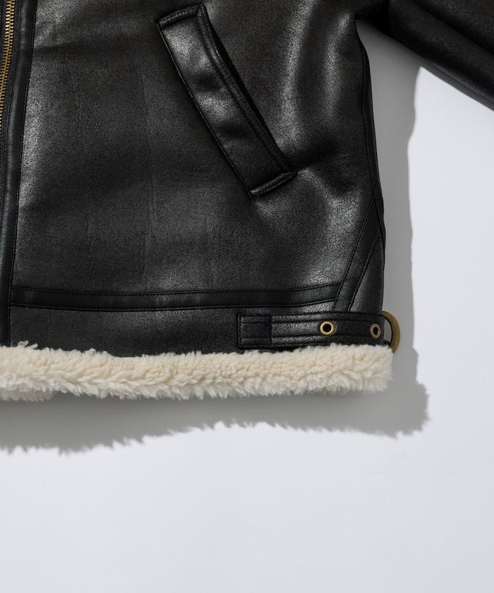 特別款 B-3 仿麂皮羊羔絨夾克