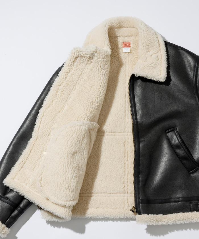 特別款 B-3 仿麂皮羊羔絨夾克