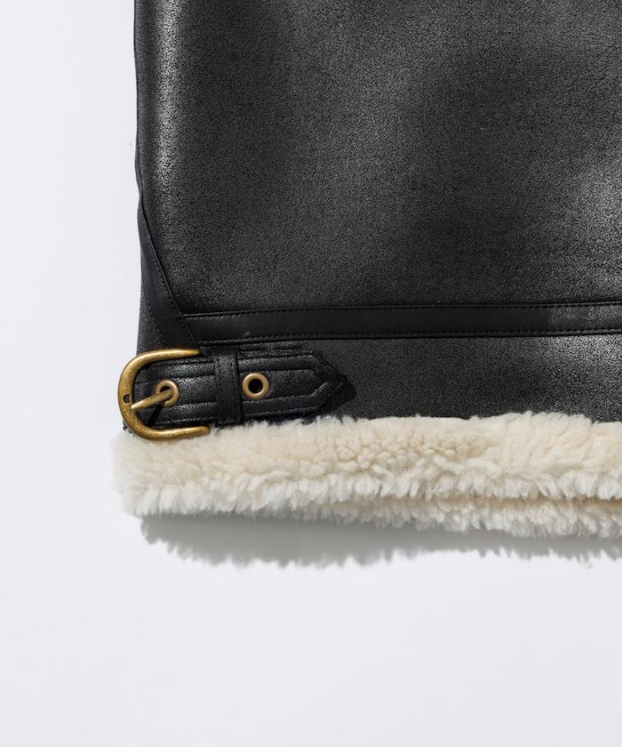 特別款 B-3 仿麂皮羊羔絨夾克