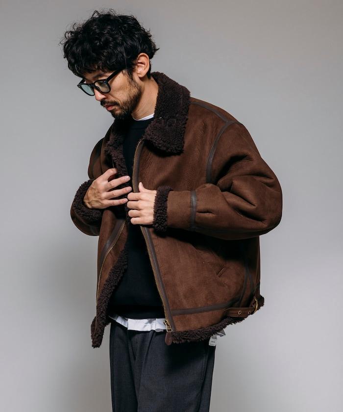 特別款 B-3 仿麂皮羊羔絨夾克