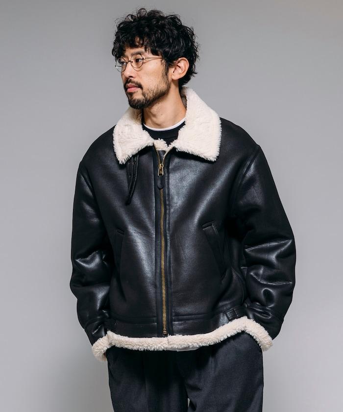 特別款 B-3 仿麂皮羊羔絨夾克