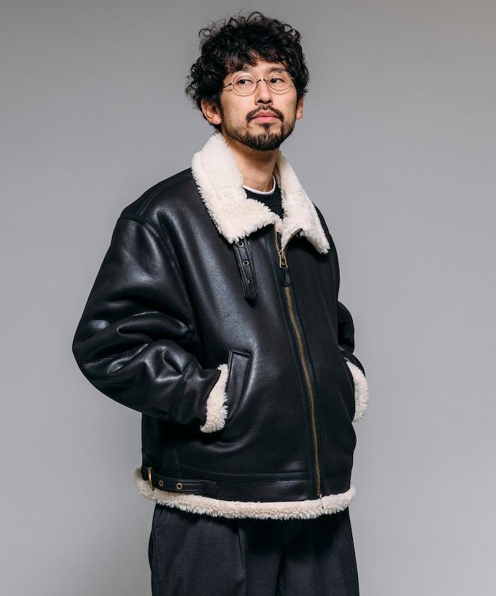 特別款 B-3 仿麂皮羊羔絨夾克