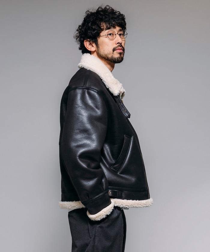 特別款 B-3 仿麂皮羊羔絨夾克