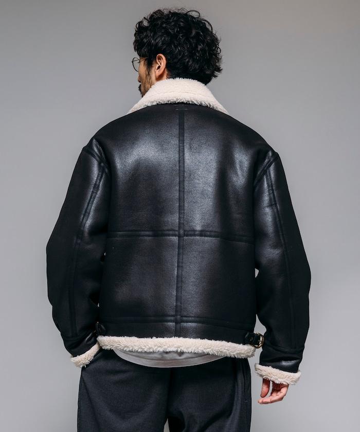 特別款 B-3 仿麂皮羊羔絨夾克