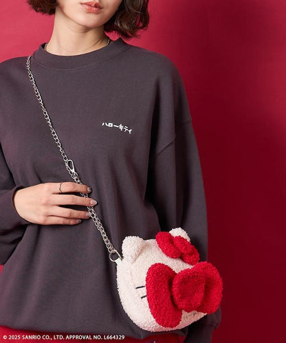 “HELLOKITTY”毛絨斜挎包 鏈條包
