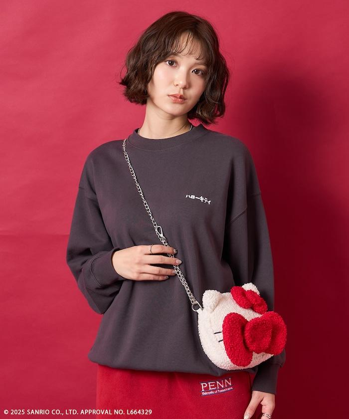 “HELLOKITTY”毛絨斜挎包 鏈條包
