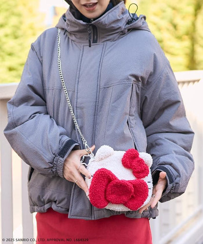 “HELLOKITTY”毛絨斜挎包 鏈條包