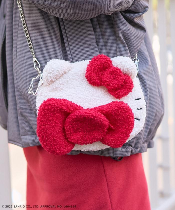 “HELLOKITTY”毛絨斜挎包 鏈條包