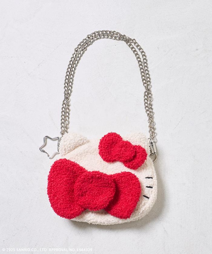 “HELLOKITTY”毛絨斜挎包 鏈條包
