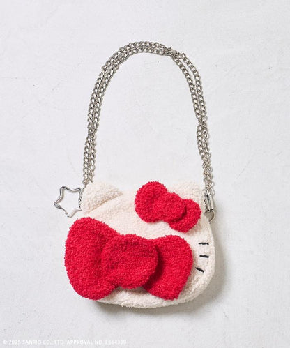“HELLOKITTY”毛絨斜挎包 鏈條包