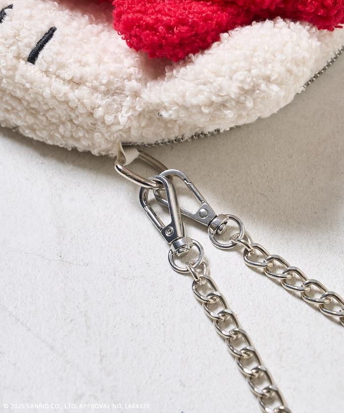 “HELLOKITTY”毛絨斜挎包 鏈條包