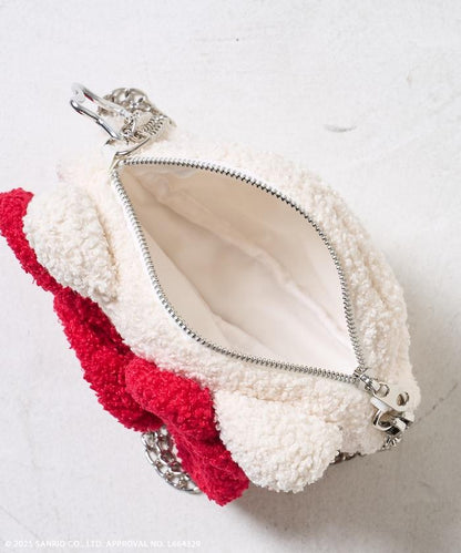 “HELLOKITTY”毛絨斜挎包 鏈條包