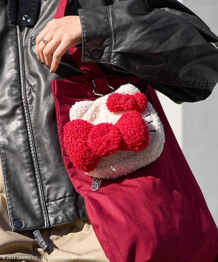 “HELLOKITTY”毛絨收納包