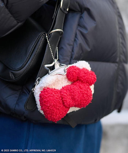 “HELLOKITTY”毛絨掛飾收納包