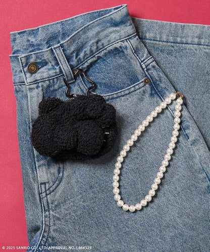 “HELLOKITTY”毛絨掛飾收納包